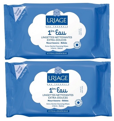 URIAGE 1&egrave;re Eau Lingettes par 25