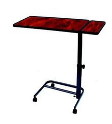 HERDEGEN Table Diffusion + Tablette Lat&eacute;rale Inclinable Ronce de Noyer 40*80 cm