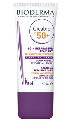 BIODERMA Cicabio SPF 50+ Soin R&eacute;parateur Apaisant 30 mL