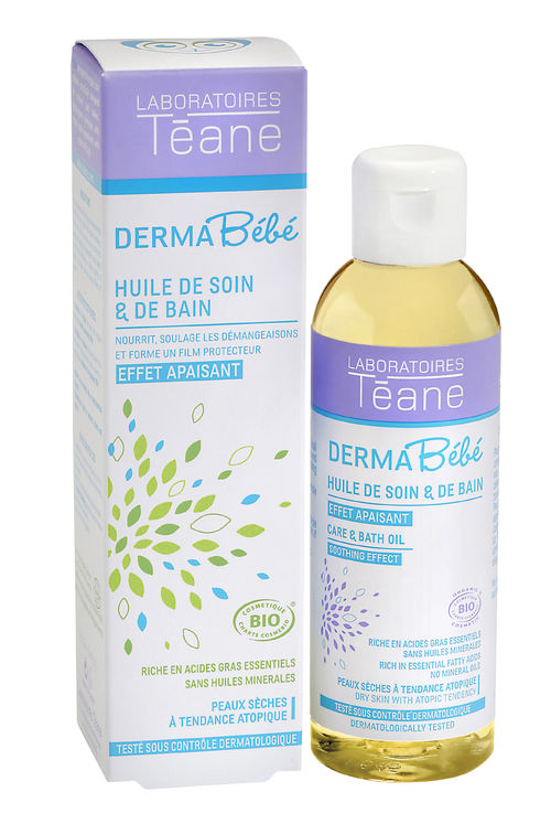 T&eacute;ane Derma B&eacute;b&eacute; Huile de soin et de bain BIO 100 mL