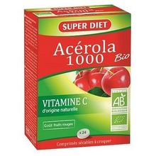 SUPER DIET Ac&eacute;rola Bio 1000 24 Comprim&eacute;s