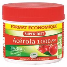 SUPER DIET Ac&eacute;rola Bio 1000 60 Comprim&eacute;s