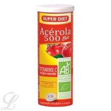 SUPER DIET Tube de 12 Comprim&eacute;s Ac&eacute;rola 500