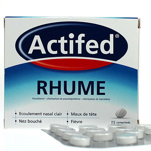 Actifed Rhume 15 comprim&eacute;s