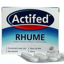 Actifed Rhume 15 comprim&eacute;s