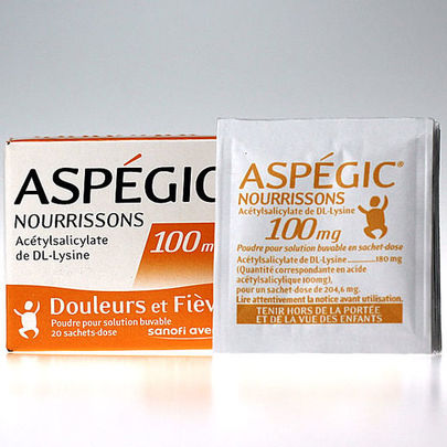asp&eacute;gic 100 mg 20 sachets