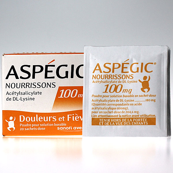 asp&eacute;gic 100 mg 20 sachets