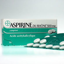 aspirine du rh&ocirc;ne 500mg 50 cprs