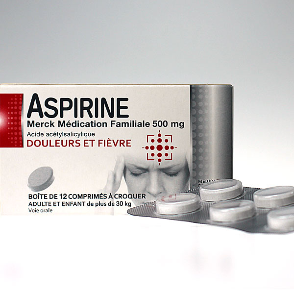 aspirine Merck m&eacute;dication familiale 500mg