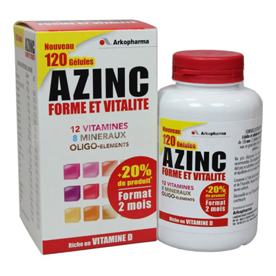 AZINC Optimal Adultes 120 g&eacute;lules