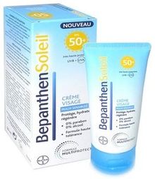 BEPANTHEN SOLEIL Cr&egrave;me Visage FPS50+ Peaux Sensibles 50ml