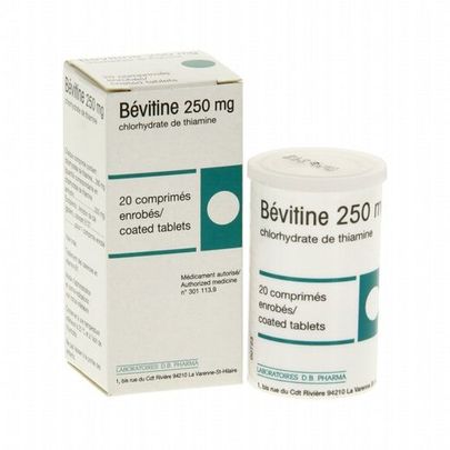 B&eacute;vitine 250mg 20 cprs