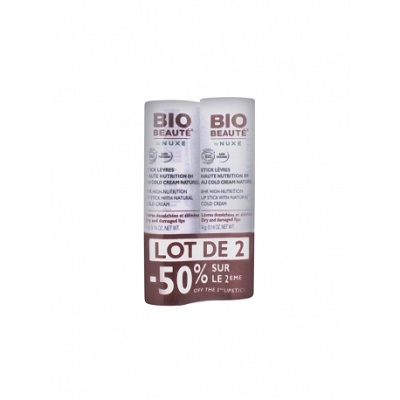BIO BEAUT&Eacute; by Nuxe Duo Stick L&egrave;vres Haute Nutrition 2x4g