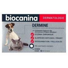 BIOCANINA Dermine Chien et Chat 72 Comprim&eacute;s