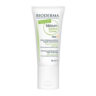 BIODERMA S&eacute;bium Global Cover Soin Intense Purifiant Haute Couvrance 30ml