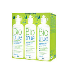 BAUSCH & LOMB Biotrue Lot 3X300mL + &eacute;tuis
