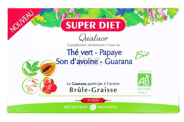 SUPER DIET Quatuor Br&ucirc;le-graisse 20 jours