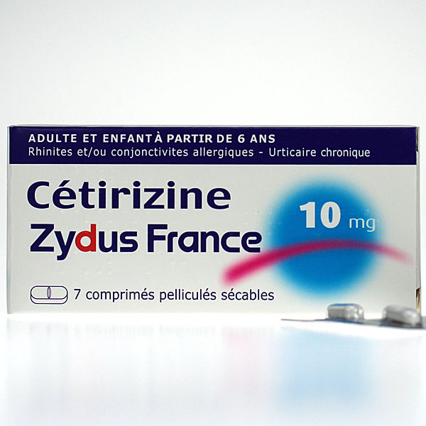 C&eacute;tirizine Zydus 10 mg 7 cprs