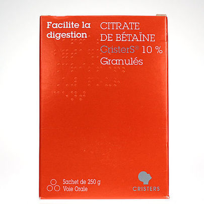 Citrate de b&eacute;ta&iuml;ne Cristers 10% granul&eacute;s sachets de 250 g