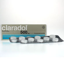 cladarol 500mg parac&eacute;tamol 16 cprs