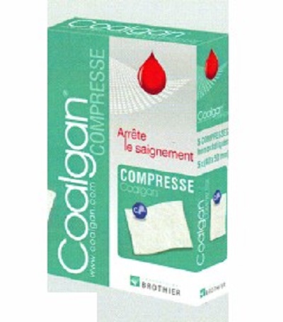COALGAN compresse 5 compresses h&eacute;mostatiques