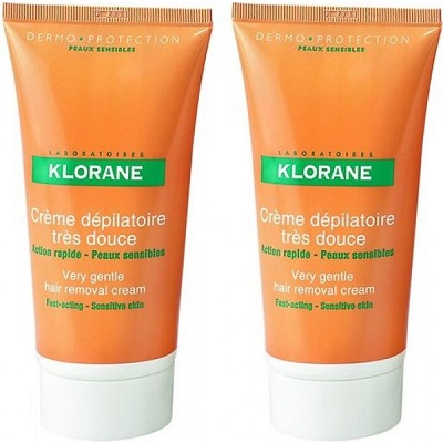 KLORANE Cr&egrave;me D&eacute;pilatoire Tr&egrave;s Douce 2X150mL