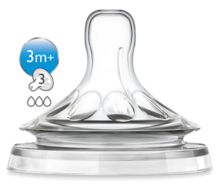 AVENT Natural 2 t&eacute;tines D&eacute;bit Moyen (&agrave; partir de 3 mois)