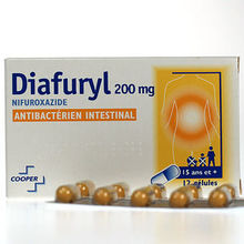 Diafuryl Antibact&eacute;rien Intestinal 200 mg 12 g&eacute;lules