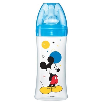 DODIE Biberon 2&egrave;me &acirc;ge initiation plus 3 vitesse &eacute;dition limit&eacute;e Mickey 330mL