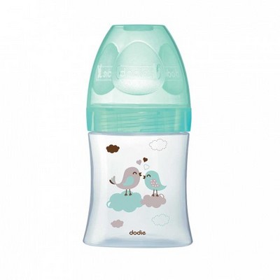 DODIE Biberons Initiation+ T&eacute;tine Ronde 3 Vitesses Vert Oiseaux