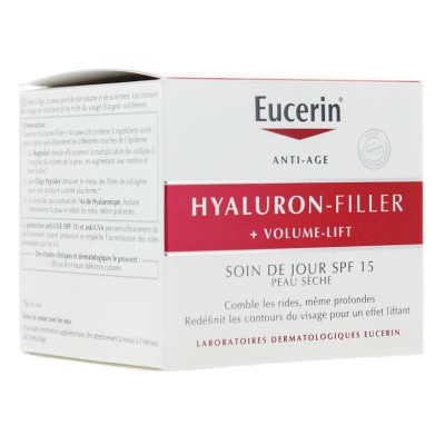 Eucerin Hyaluron-Filler Volume-Lift Soin Jour Peau S&egrave;che 50ml