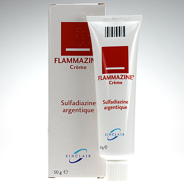 Flammazine cr&egrave;me sulfadiazine argentique 50 g