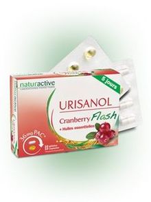 NATURACTIVE Urisanol Flash Cranberry 10 g&eacute;lules + 10 capsules