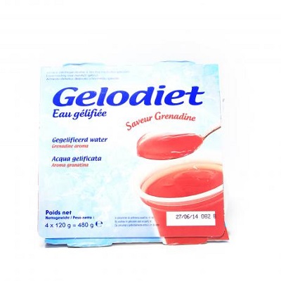 Gelodiet Eau g&eacute;lifi&eacute;e Raisin 4x120g