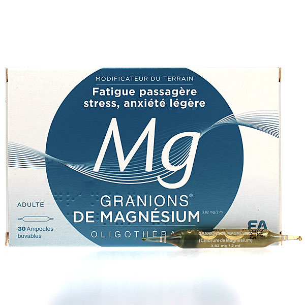 Granions de magn&eacute;sium 30 ampoules