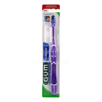 GUM Brosse &agrave; dents Technique + Compacte Soft 491