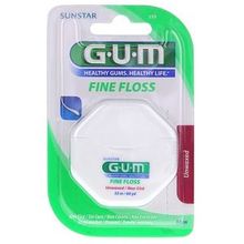 GUM Fine Floss Fil Dentaire Non Cir&eacute; 555