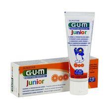 GUM Dentifrice Junior 7-12 ans Ar&ocirc;me orange 50ml