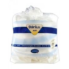 HARTMANN St&eacute;rilux 200 Rectangles de Coton 8x10 cm