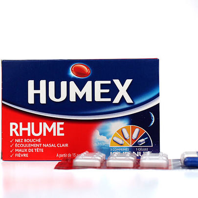 Humex Rhume Jour Nuit 12 comprim&eacute;s + 4 g&eacute;lules
