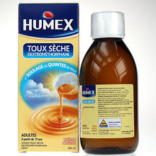 Humex Toux s&egrave;che Dextrom&eacute;thorphane Abricot 200 ml