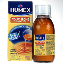 Humex Toux s&egrave;che Oxom&eacute;mazine Caramel 150 ml