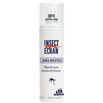 Insect Ecran R&eacute;pulsif peau zones inf&eacute;st&eacute;es spray 100ml