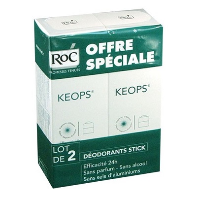 ROC Keops Stick D&eacute;odorant Lot 2x40 mL