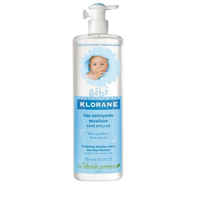 KLORANE Eau Nettoyante Micellaire Sans Rin&ccedil;age 750mL