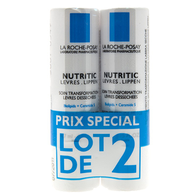 LA ROCHE-POSAY Nutritic L&egrave;vres Lot de 2x4,7 mL