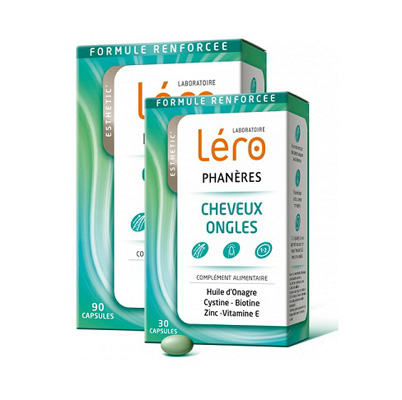 LERO Phan&egrave;res Cheveux et Ongles 90 capsules + 30 offertes