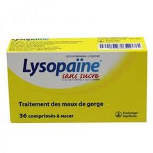 Lysopa&iuml;ne Sans sucre 36 comprim&eacute;s
