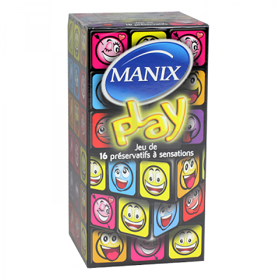 MANIX Play Jeu de 16 Pr&eacute;servatifs &agrave; Sensations