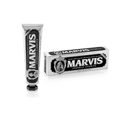 marvis menthe r&eacute;glisse noir 85ml